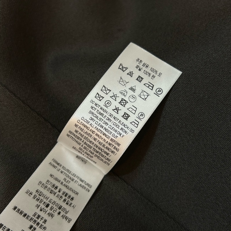 BURBERRY英國水瀨棕色羊毛襯衫UK2-12