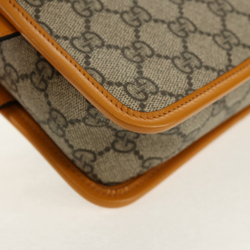 【日本直送】GUCCI GG Supreme 手拿包 PVC 米色金色 625764 正品 147688M-7