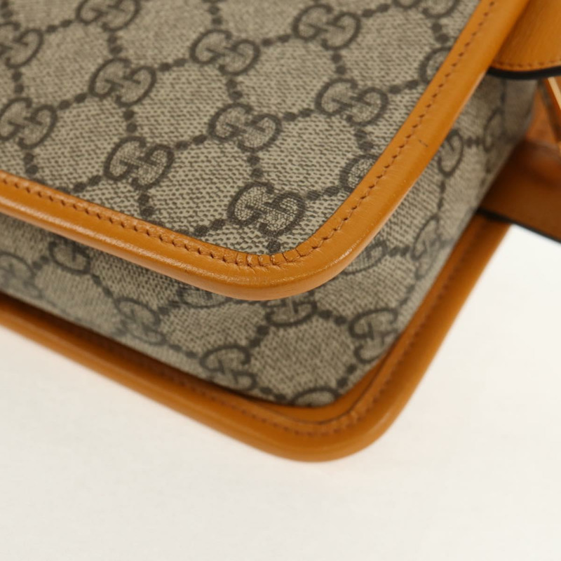 【日本直送】GUCCI GG Supreme 手拿包 PVC 米色金色 625764 正品 147688M-10