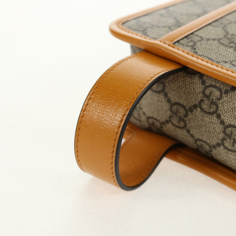 【日本直送】GUCCI GG Supreme 手拿包 PVC 米色金色 625764 正品 147688M-11