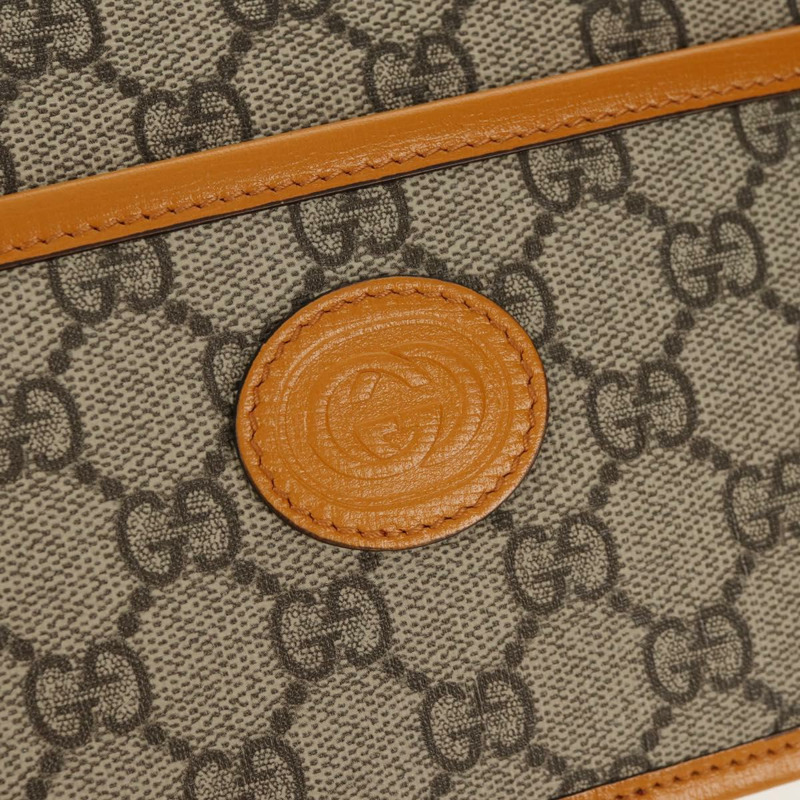 【日本直送】GUCCI GG Supreme 手拿包 PVC 米色金色 625764 正品 147688M-13