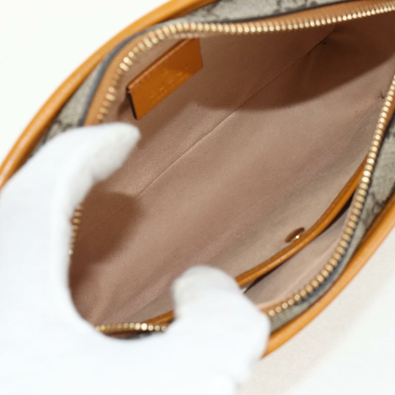 【日本直送】GUCCI GG Supreme 手拿包 PVC 米色金色 625764 正品 147688M-16