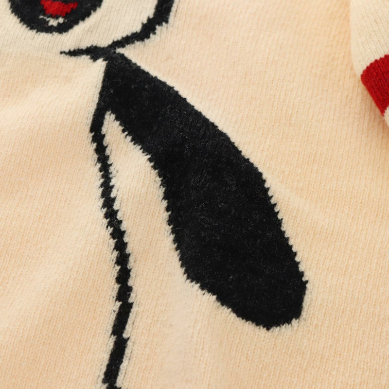 【日本直送】香奈兒羊毛衫 米色 紅色 黑色 CC 標誌 Auth 129782M-8