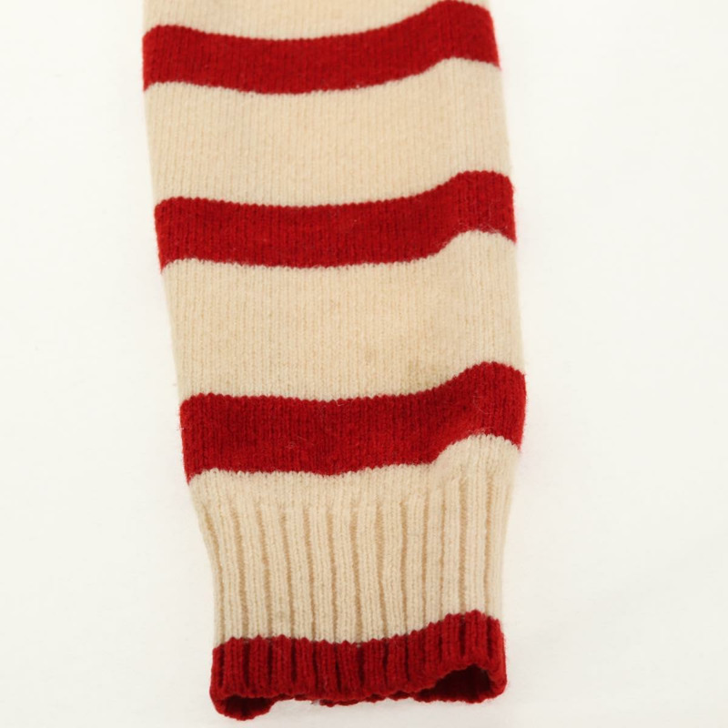 【日本直送】香奈兒羊毛衫 米色 紅色 黑色 CC 標誌 Auth 129782M-12