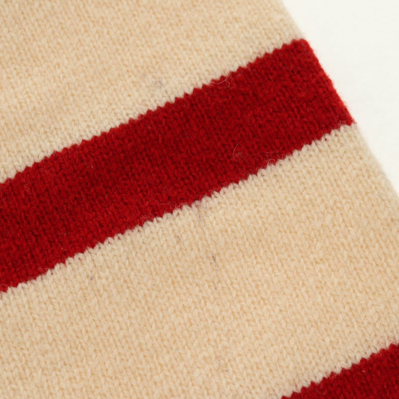 【日本直送】香奈兒羊毛衫 米色 紅色 黑色 CC 標誌 Auth 129782M-18