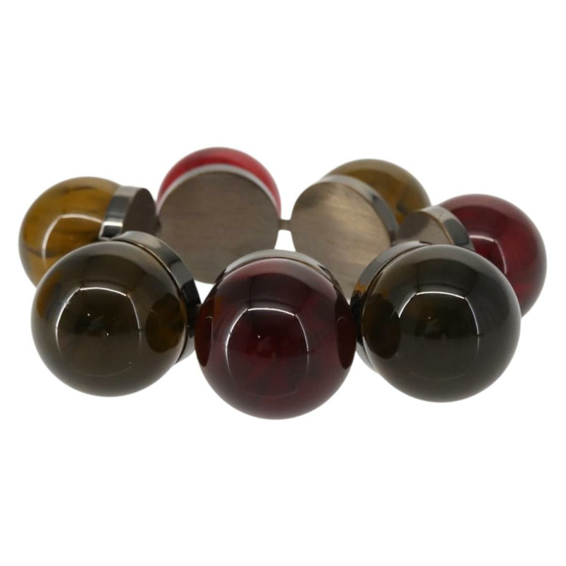 【日本直送】FENDI 彩色寶石手鍊 金屬 紅色 Auth am9407V-4