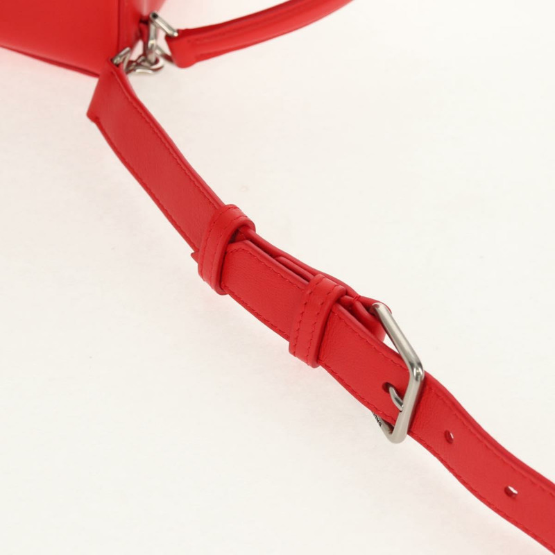 【日本直送】BALENCIAGA 4X4 手提包 皮革 兩用 紅色 銀色 748197 正品 140502M-9