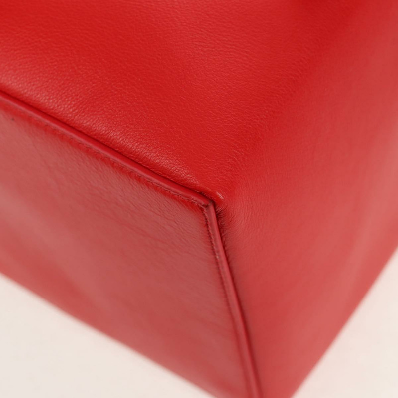 【日本直送】BALENCIAGA 4X4 手提包 皮革 兩用 紅色 銀色 748197 正品 140502M-13