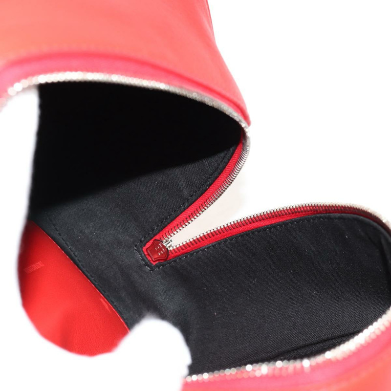 【日本直送】BALENCIAGA 4X4 手提包 皮革 兩用 紅色 銀色 748197 正品 140502M-20