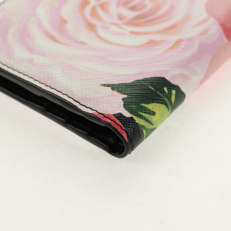 【日本直送】PRADA 粉紅真皮雙折皮夾 正品 136570V-9