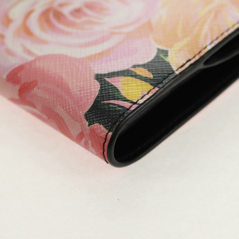 【日本直送】PRADA 粉紅真皮雙折皮夾 正品 136570V-10