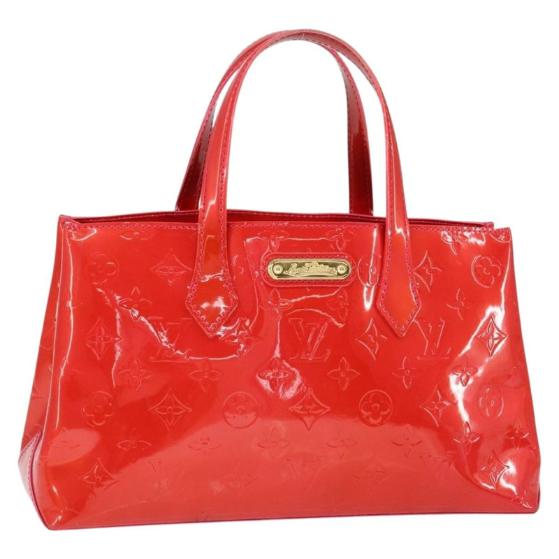 【日本直送】路易威登 Monogram Vernis Wilshire Boulevard 手袋 Rose Pop M93643 正品 149144-0