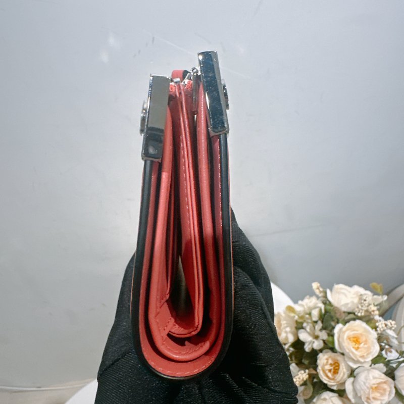 TW4510 MCM 長款錢包 全皮 帶肩帶可變小包包Long Wallet On Chain Leather Pink-4