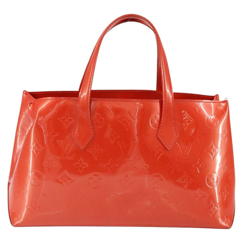 【日本直送】路易威登 Vernis Bluebird Wilshire PM 手袋 橙色日落色 M93644 正品 149996-1