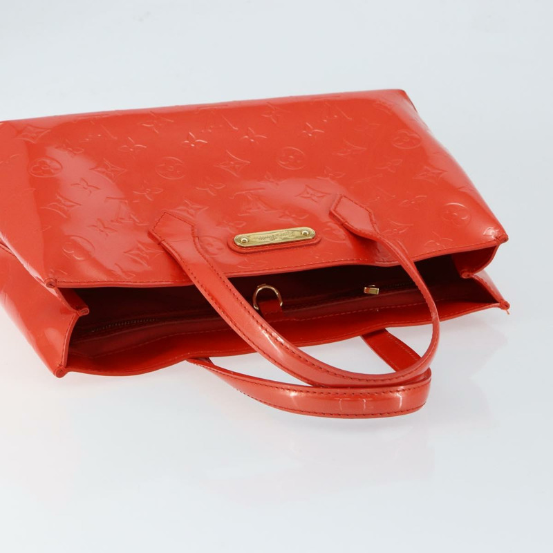 【日本直送】路易威登 Vernis Bluebird Wilshire PM 手袋 橙色日落色 M93644 正品 149996-5