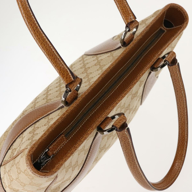 【日本直送】GUCCI GG帆布托特包 米色 銀色 113011 正品 148839V-5