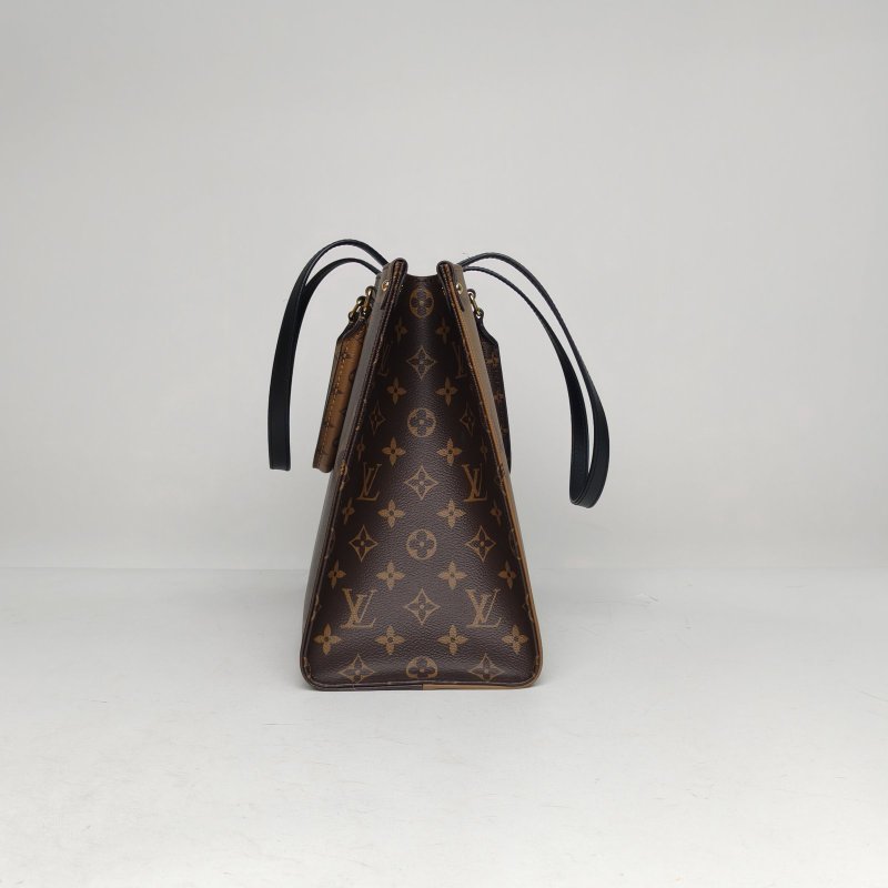 LOUIS VUITTON Onthego中號35老花PVC晶片肩背包-1