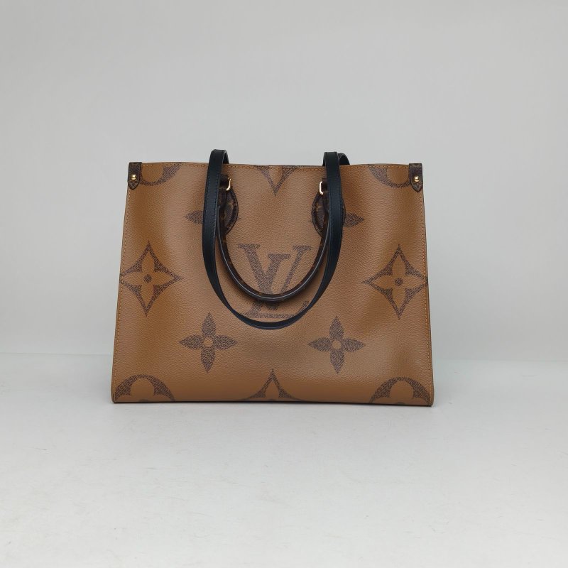 LOUIS VUITTON Onthego中號35老花PVC晶片肩背包-2