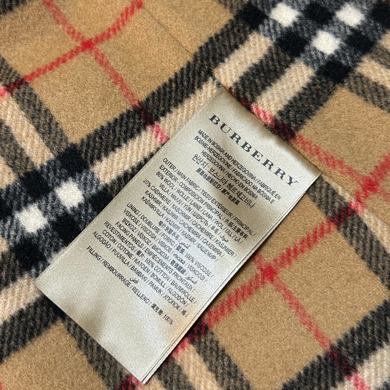 BURBERRY英國經典格紋內搭背心UK6-3