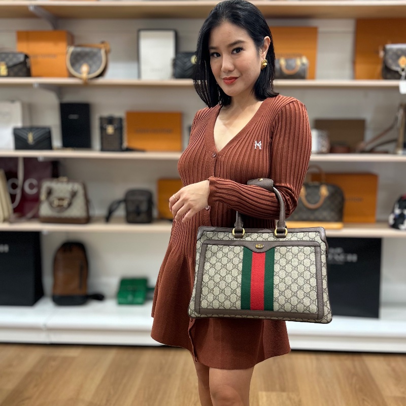 Gucci Ophidia 雙G Supreme Convertible 可雙肩包 手提包-6