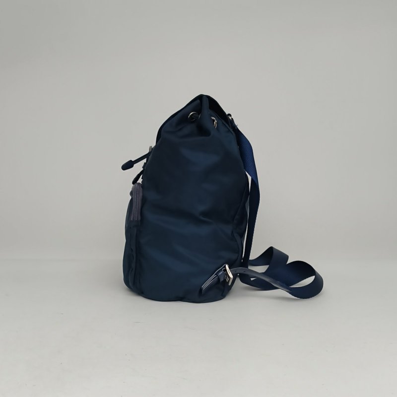 PRADA 藍色尼龍prada降落傘雙肩肩背包-1