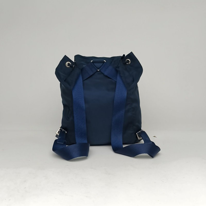 PRADA 藍色尼龍prada降落傘雙肩肩背包-2
