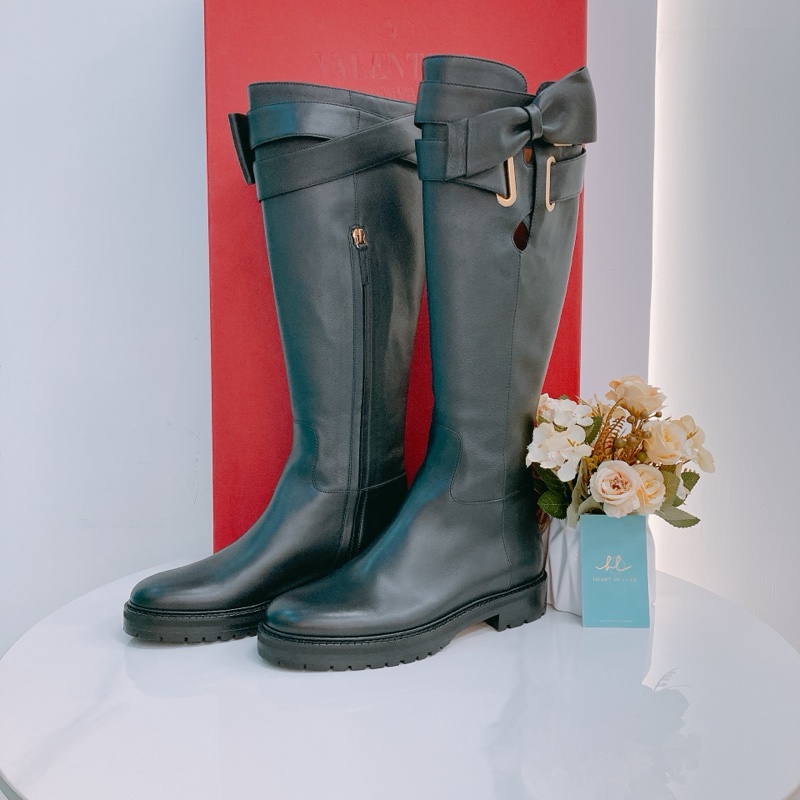 MS0371 VALENTINO 范倫鐵諾蝴蝶結長靴子BOW EMBELLISHED KNEE HIGH BOOTS SIZE 36-0