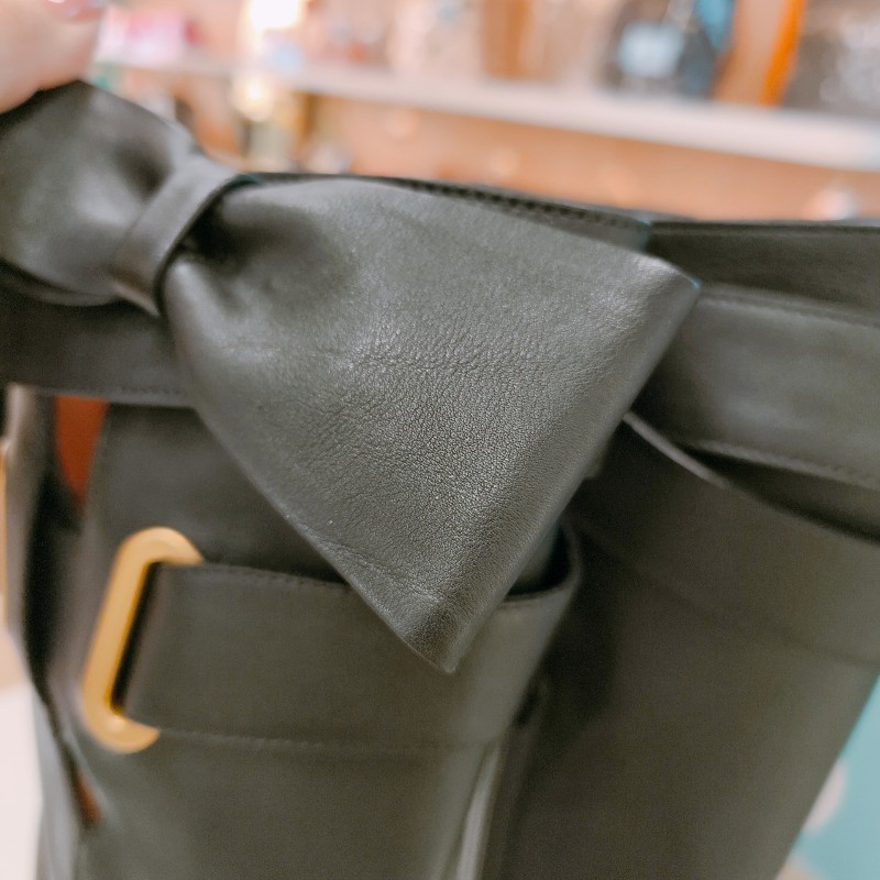 MS0371 VALENTINO 范倫鐵諾蝴蝶結長靴子BOW EMBELLISHED KNEE HIGH BOOTS SIZE 36-21