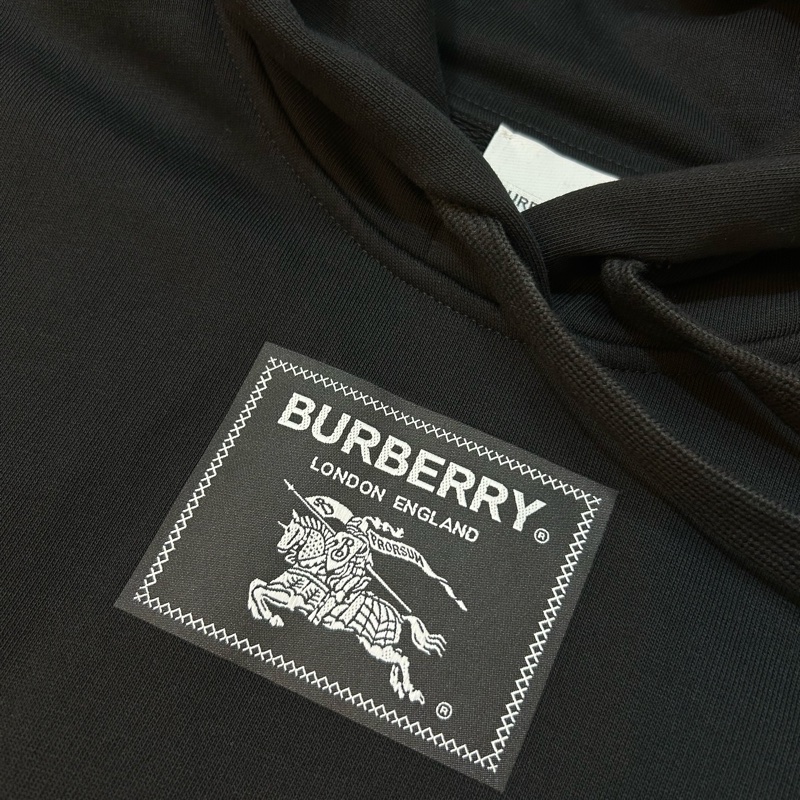 BURBERRY英國黑色連帽衛衣XXS-3