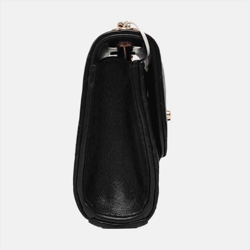 CHANEL TRENDY CC 黑色羊皮萎格紋單肩包斜背包 金色五金 9.8新 晶片款-3