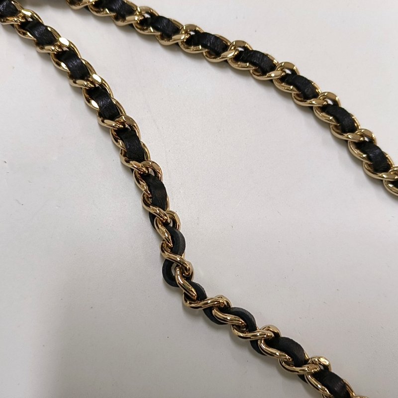 CHANEL TRENDY CC 黑色羊皮萎格紋單肩包斜背包 金色五金 9.8新 晶片款-11