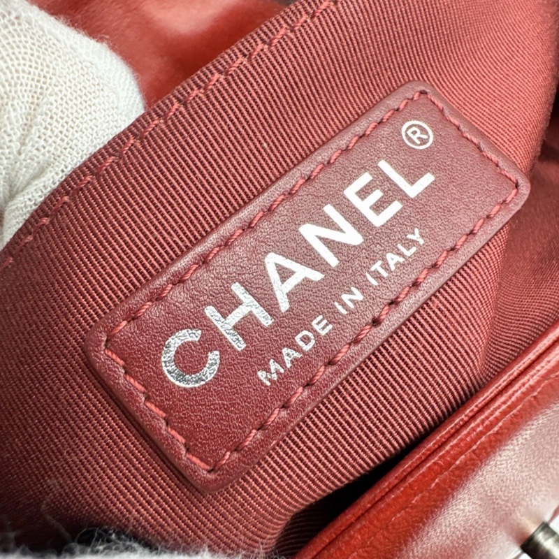 Chanel 香奈兒 Boy紅色牛皮 鏈條包 18開-10