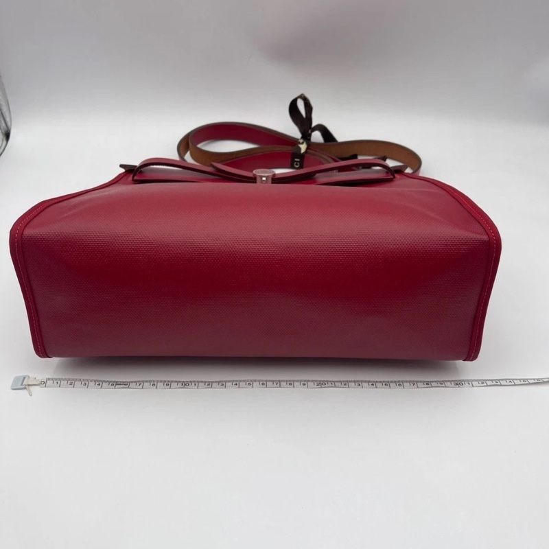 愛馬仕Herbag 31 拉鍊帆布銀扣 手提單肩包 D刻-2