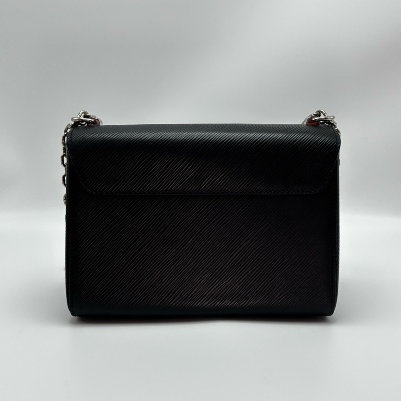 Louis Vuitton Twist 水波紋 肩背包 中號黑銀-1