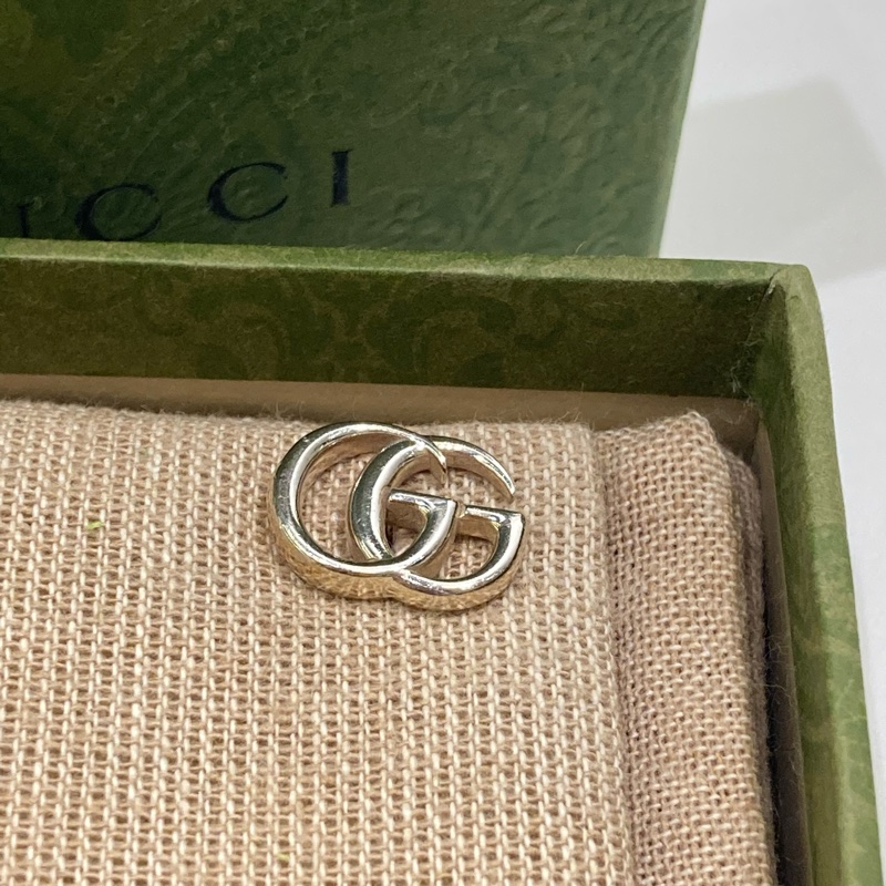 TW4511 Gucci 古馳 銀飾 耳環Double G Flower Earrings Silver 925-10