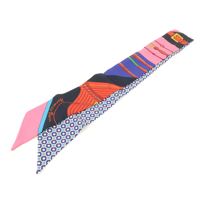 HERMES 絲質Twilly絲巾-0