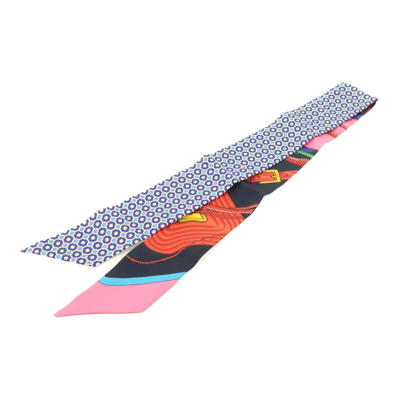HERMES 絲質Twilly絲巾-1