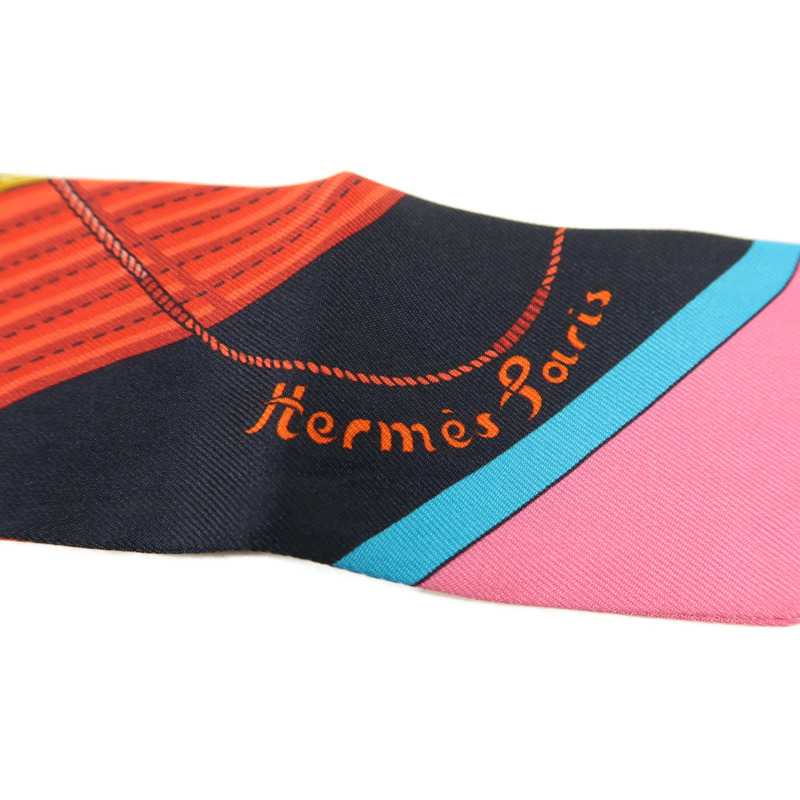 HERMES 絲質Twilly絲巾-4