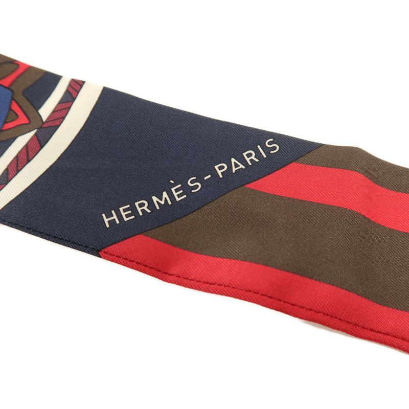 HERMES 絲質Twilly絲巾-4