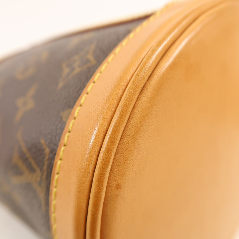 LOUIS VUITTON Monogram Duffle金扣手挽肩背兩用袋棕色-13