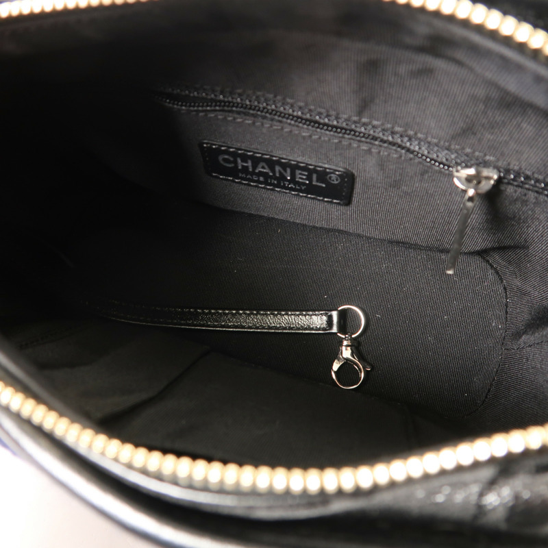 CHANEL 羊毛/皮革Gabrielle Small鏈帶肩背袋-4