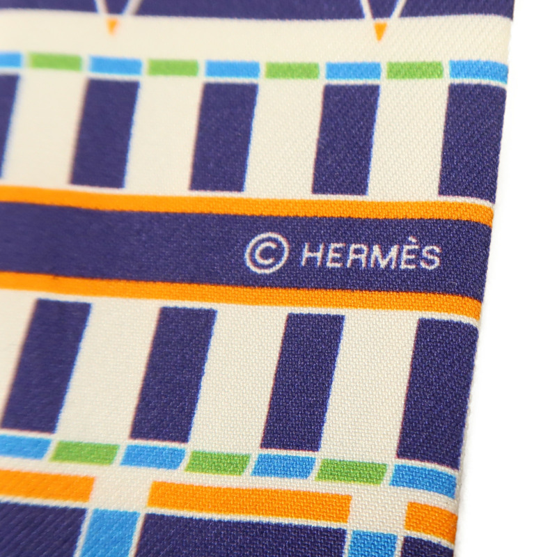 HERMES 絲質Twilly絲巾-5