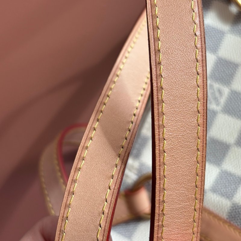 ::LOUIS VUITTON:: N41280 白色棋盤格 Damier Azur Totally PM 側背包-5