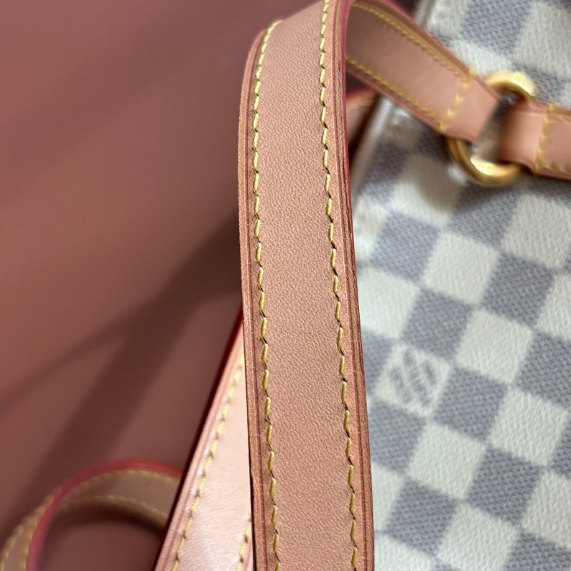 ::LOUIS VUITTON:: N41280 白色棋盤格 Damier Azur Totally PM 側背包-6