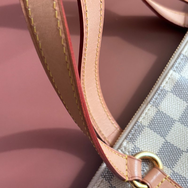 ::LOUIS VUITTON:: N41280 白色棋盤格 Damier Azur Totally PM 側背包-7