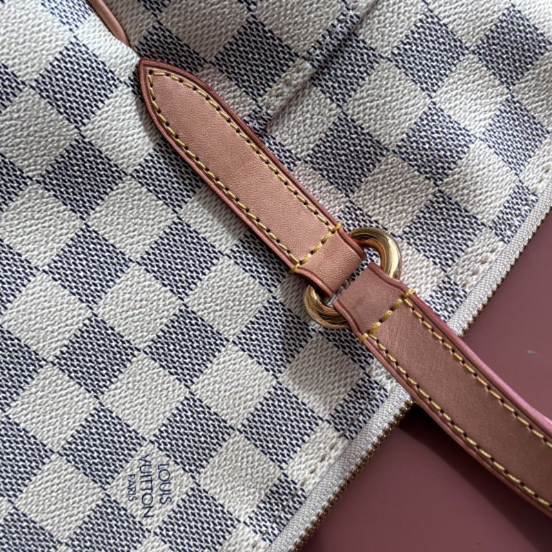 ::LOUIS VUITTON:: N41280 白色棋盤格 Damier Azur Totally PM 側背包-8