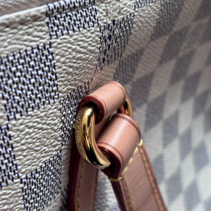 ::LOUIS VUITTON:: N41280 白色棋盤格 Damier Azur Totally PM 側背包-12