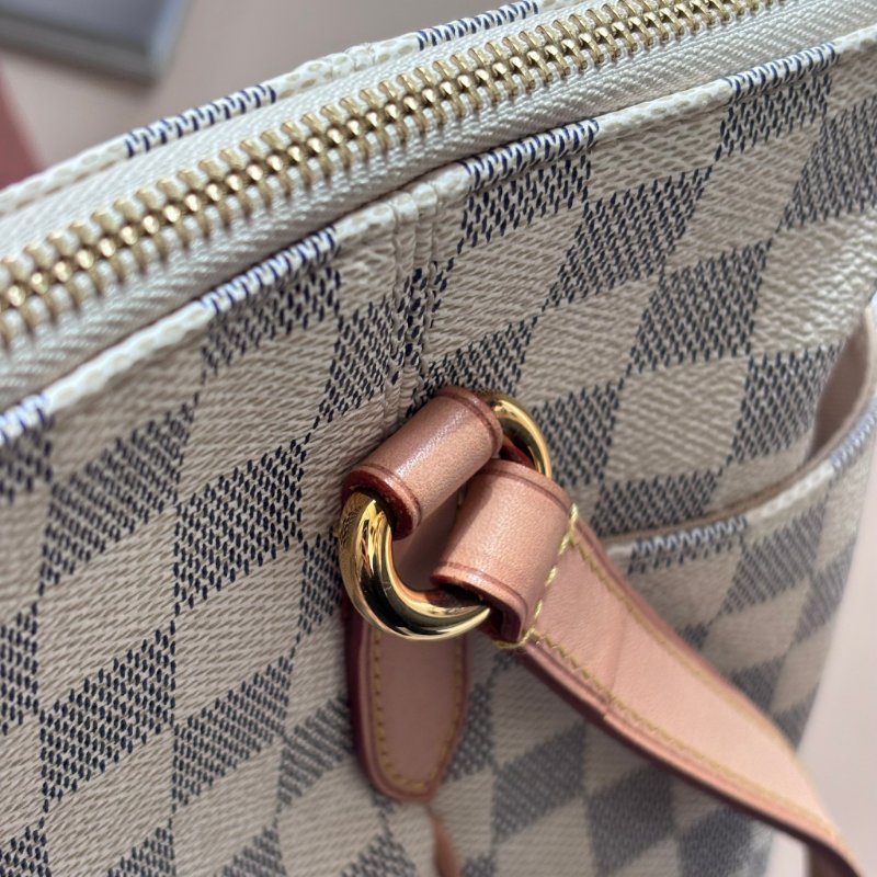 ::LOUIS VUITTON:: N41280 白色棋盤格 Damier Azur Totally PM 側背包-13
