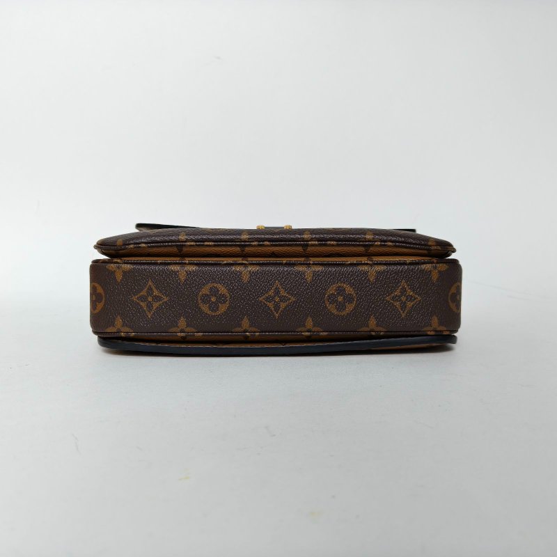LOUIS VUITTON MetisPochette郵差包拼色PVC金扣晶片老花肩背包-4