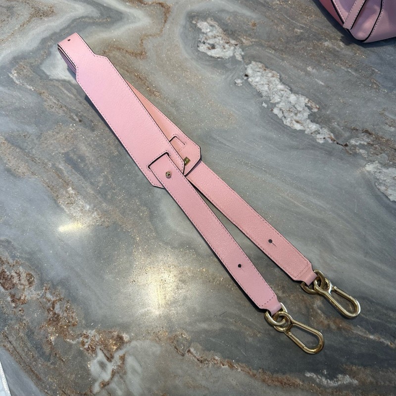 Loewe 粉色拼色 puzzle幾何包 手提包肩背包斜背包 中號-12